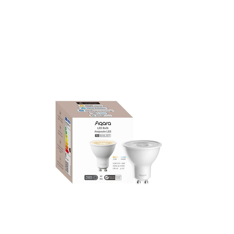 Bec Led Aqara Bulb T2, GU10, 450 Lumeni, Thread, Zigbee (doar lumina alba)