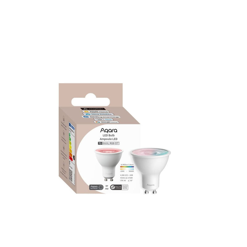 Bec Led RGB Aqara Bulb T2, GU10, 450 Lumeni, Thread, Zigbee