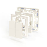 Comutator de perete Shelly BLU Wall Switch 4 + rama Gira/Merten