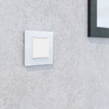 Comutator de perete Shelly BLU Wall Switch 4 + rama pentru cadre Legrand/Shelly