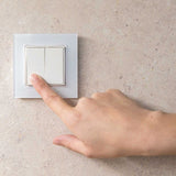Comutator de perete Shelly BLU Wall Switch 4 + rama pentru cadre Legrand/Shelly