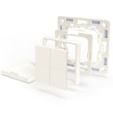 Comutator de perete Shelly BLU Wall Switch 4 + rama pentru cadre Legrand/Shelly