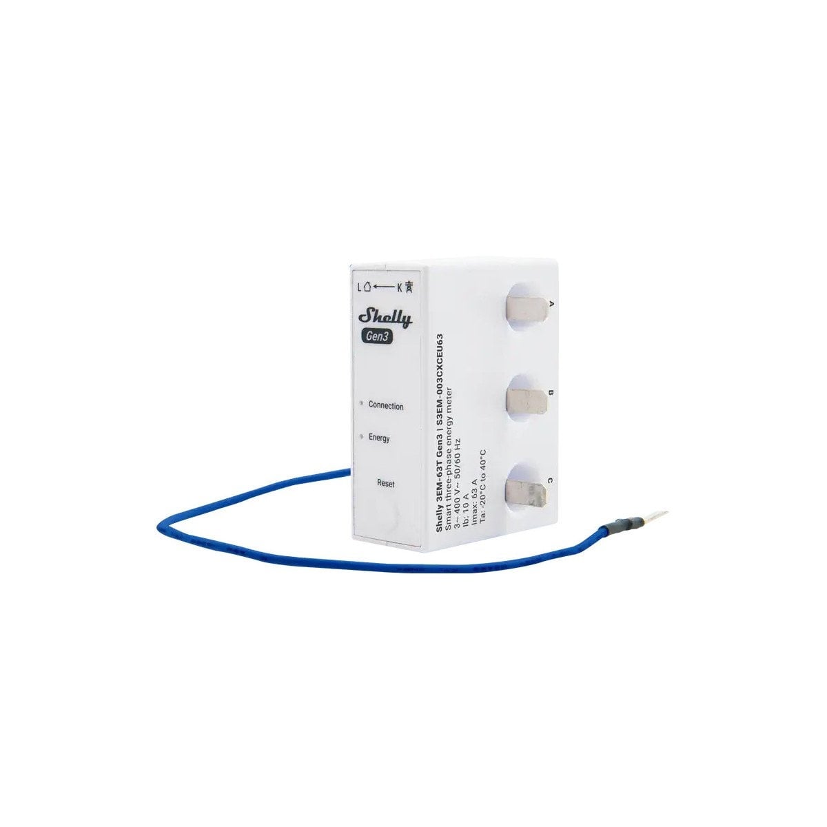 Contor de energie inteligent Shelly 3EM-63T Gen3