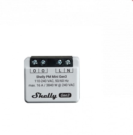 Contor de energie Shelly PM mini GEN3, 16A