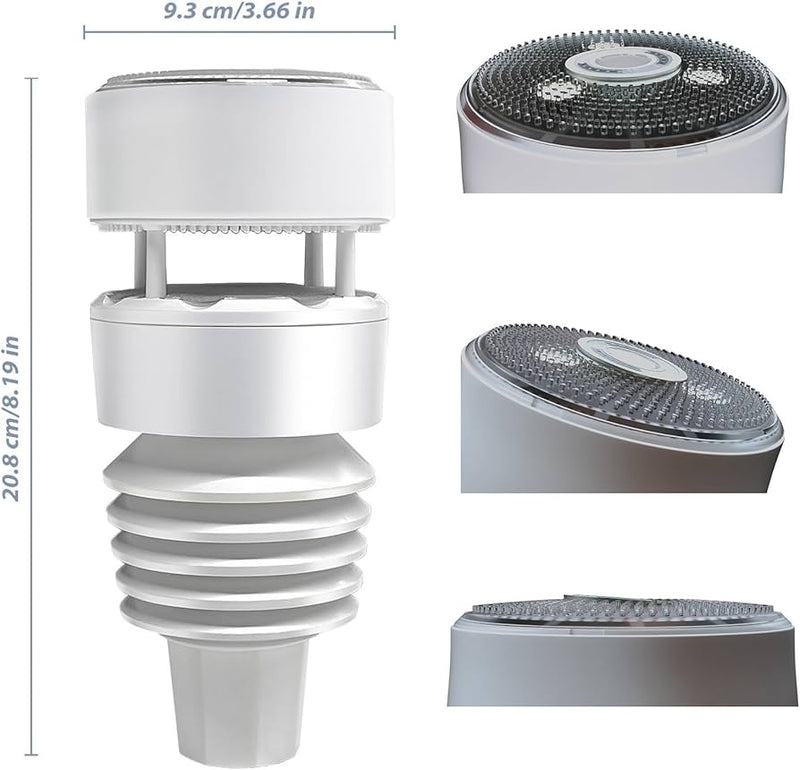 Ecowitt WS90 (WittBoy) – Stație Meteo 7-în-1, Powered by Shelly Senzor Haptic de Ploaie și Anemometru Sonic, integrat nativ în ecosistemul Shelly