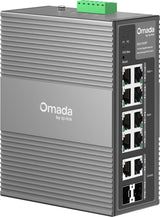IES210GPP-Omada 10-Port Gigabit Industrial Easy Managed Switch with 6-Port PoE+ and 2-Port PoE++
