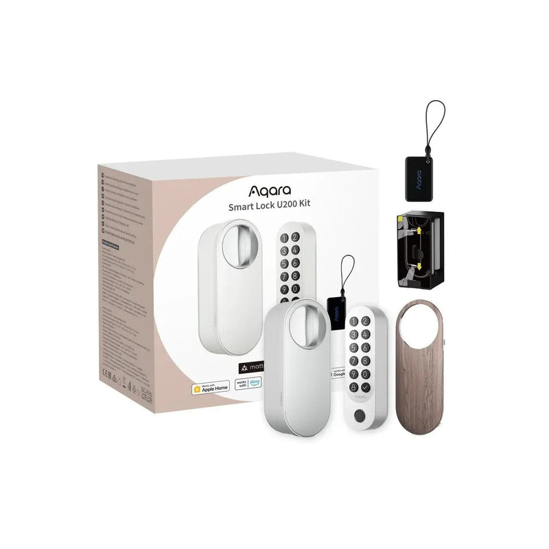 Încuietoare / Yală inteligentă Aqara U200 Kit, Alba, Apple HomeKit, Matter