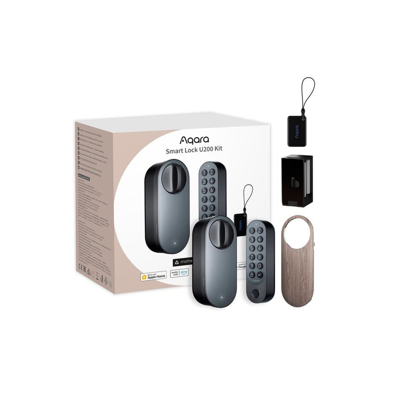 Încuietoare / Yală inteligentă Aqara U200 Kit, neagră, Apple HomeKit