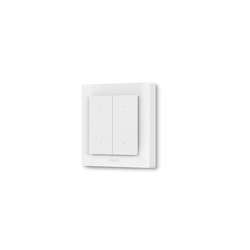 Intrerupator AQARA Light Switch H2 EU (4 Butoane, 2 Canale) (WS-K08D) - Zigbee și Thread cu 2 relee