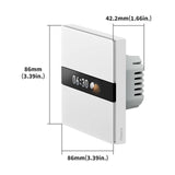Intrerupator inteligent Aqara Display Switch V1, 2 canale, Zigbee