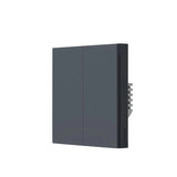 Intrerupator inteligent Aqara H1, necesita NUL, 2 canale, Zigbee, Gri (WS-EUK04-G)