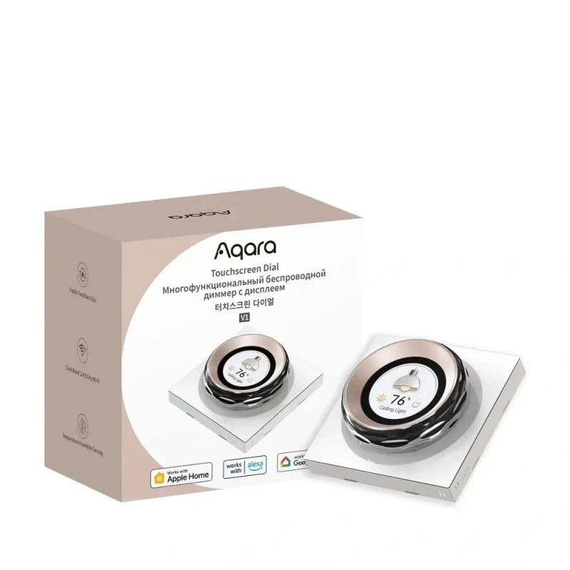 Intrerupator inteligent Aqara Touchscreen Dial V1 EU, 2 canale, Zigbee