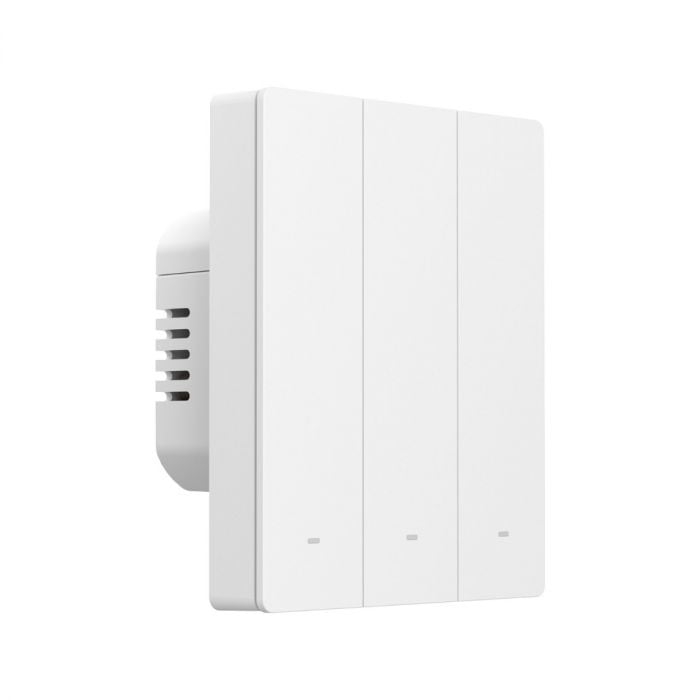 Întrerupător inteligent Sonoff M5-3C-80W, 3 canale, 10A, protocol Matter, Alb