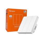 Întrerupător inteligent Sonoff ZBM5-3C-86W, 3 canale, 10A, Zigbee , Alb