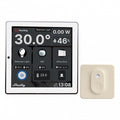 Intrerupator Smart cu touchscreen Shelly Wall Display, Alb, Wi-FI, Bluethooth + BLU H&T