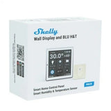 Intrerupator Smart cu touchscreen Shelly Wall Display, Alb, Wi-FI, Bluethooth + BLU H&T