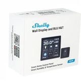 Intrerupator Smart cu touchscreen Shelly Wall Display, Wi-FI, Negru Bluethooth + H&T black