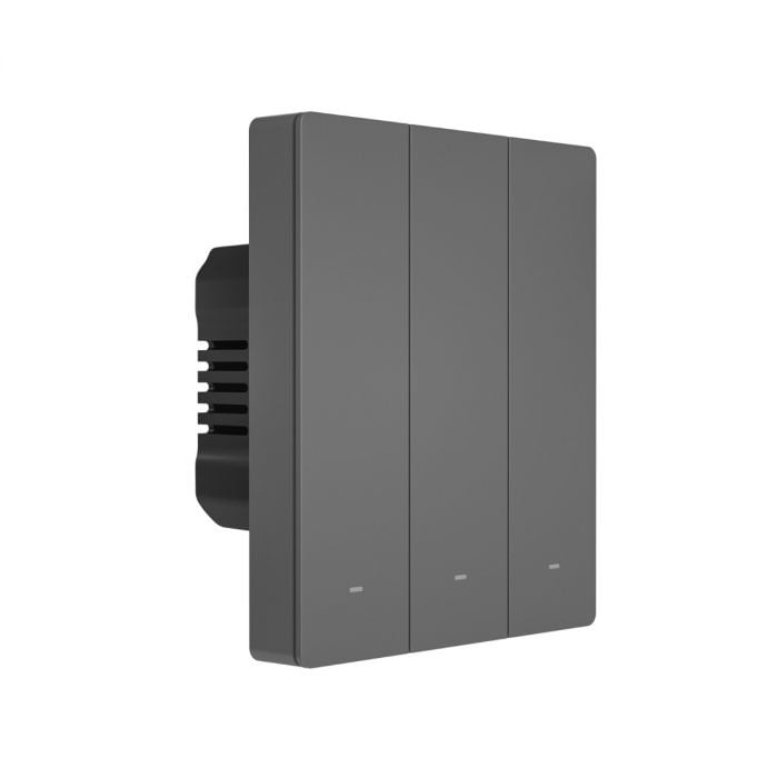 Intrerupator smart WiFi Sonoff M5-3C-80, 2.4 GHz, bluetooth, mecanic, 3 canale