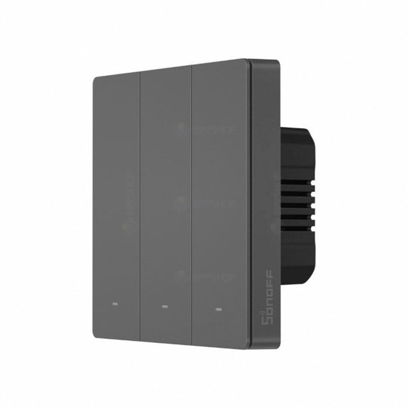 Intrerupator smart WiFi Sonoff M5-3C-86, 2.4 GHz, bluetooth, mecanic, 3 canale