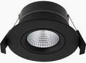 LightSolutions Hilux DS8 Black – Spot LED Incastrat, Design Minimalist de Contrast, Performanță Ridicată și Finisaj Negru Mat