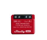 Pachet de 2 relee inteligente Shelly 1PM Mini GEN3, 1 canal, 8A
