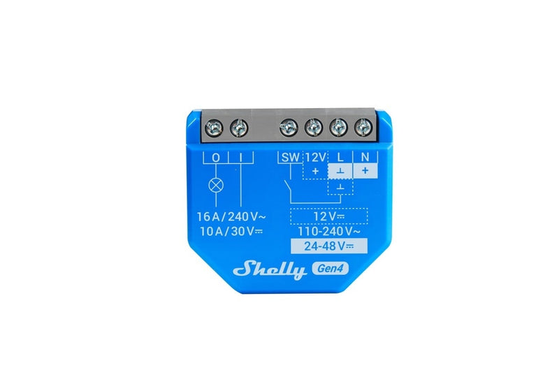 Pachet de 4 x Shelly 1 Gen4 – Modul releu inteligent WiFi, Matter, Zigbee, Bluetooth