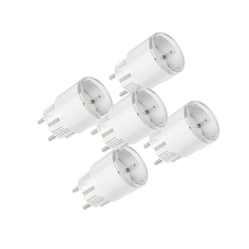 Pachet de 5 prize inteligente Shelly Plug S Gen3 White – WiFi, Matter, monitorizare consum