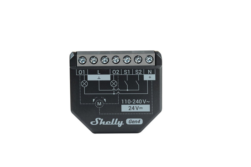 Packet 4 relee inteligente Shelly 2PM GEN4, 2 canale, 2x10A, monitorizare consum, multiprotocol (WiFi, bluetooth, matter, zigbee) , integrare Home Assistant