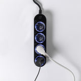 Prelungitor inteligent cu 4 prize și măsurare consum Negru - Shelly Power Strip 4 Gen4