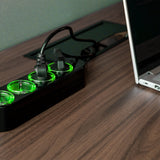 Prelungitor inteligent cu 4 prize și măsurare consum Negru - Shelly Power Strip 4 Gen4