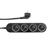 Prelungitor inteligent cu 4 prize și măsurare consum Negru - Shelly Power Strip 4 Gen4