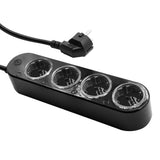 Prelungitor inteligent cu 4 prize și măsurare consum Negru - Shelly Power Strip 4 Gen4