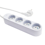 Prelungitor inteligent cu 4 prize și măsurare consum-Shelly Power Strip 4 Gen4 Alb