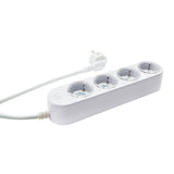 Prelungitor inteligent cu 4 prize și măsurare consum-Shelly Power Strip 4 Gen4 Alb