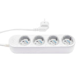 Prelungitor inteligent cu 4 prize și măsurare consum-Shelly Power Strip 4 Gen4 Alb