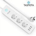 Prelungitor Smart Nous A5T, cu integrare prin Tasmota, 3 prize, 3 porturi USB