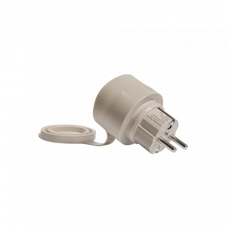 Priza inteligenta pentru exterior Shelly Outdoor Plug GEN3, WiFi, Matter, Bluetooth cu monitorizare consum, IP44