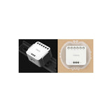 Releu inteligent cu 2 canale Aqara Dual Relay Module T2, Zigbee, monitorizare consum, dry contact