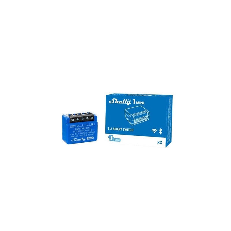 Releu inteligent Shelly 1 Mini GEN3, 1 canal, 8A