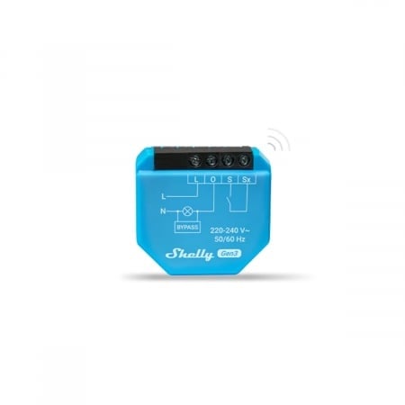 Releu Inteligent Shelly 1L, 1 canal, nu necesita NUL, integrare Home Assistant, Matter