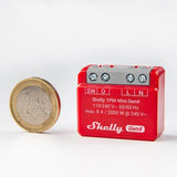 Releu inteligent Shelly 1PM Mini GEN4, 1 canal, 8A, multiprotocol (WiFi, bluetooth, matter, zigbee), compatibil Home Assistant