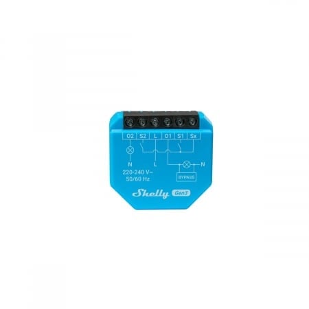 Releu Inteligent Shelly 2L, 2 canale, nu necesita NUL, integrare Home Assistant, Matter