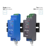 Releu inteligent Shelly Pro 2 - 2canale, WiFi, LAN, sina DIN, control aplicatie, compatibil Amazon Alexa, Google Assistant si Home Assistant