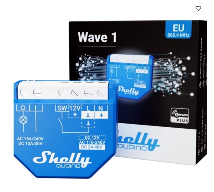 Releu inteligent Shelly Qubino Wave 1, Z-Wave