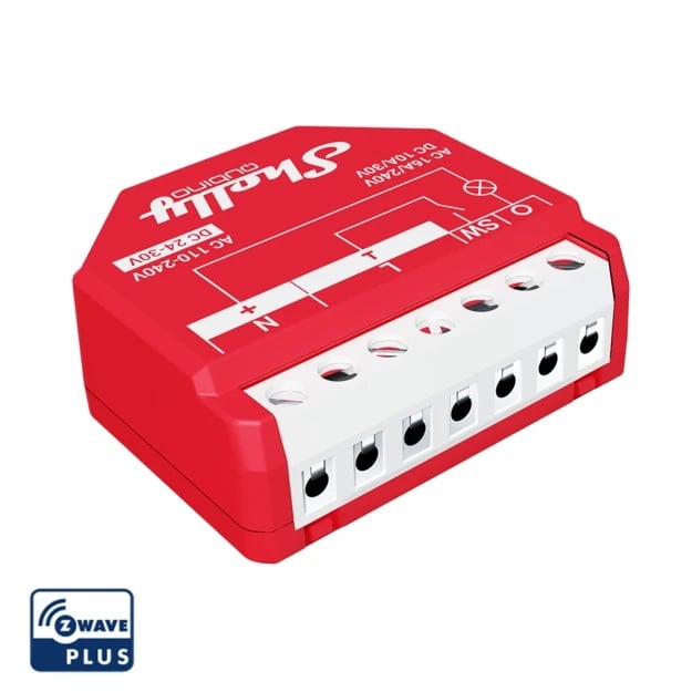 Releu inteligent Shelly Qubino Wave 1PM cu contor de putere, Z-Wave