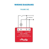 Releu inteligent Shelly Qubino Wave 1PM Mini, cu masurarea consumul, 1 canal, 8A, Z-Wave