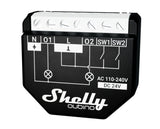 Releu inteligent Shelly Qubino Wave 2PM cu contor de putere, Z-Wave