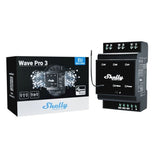Releu inteligent Shelly Qubino Wave Pro 3, 16A, 3 canale, contacte uscate, Z-Wave