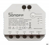Releu inteligent Sonoff Dual R3, Wireless, 2 canale, Alb