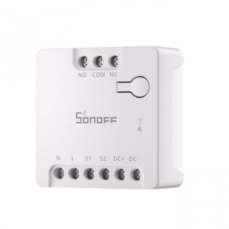 Releu Smart Wifi Sonoff MINI-D, 2A, 1 canal , contact uscat AC-DC , Matter support
